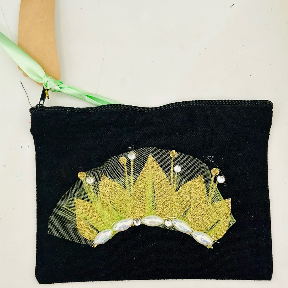 NWT handmade Tiana princess inspired pouch (7x5.5) LxW inch
